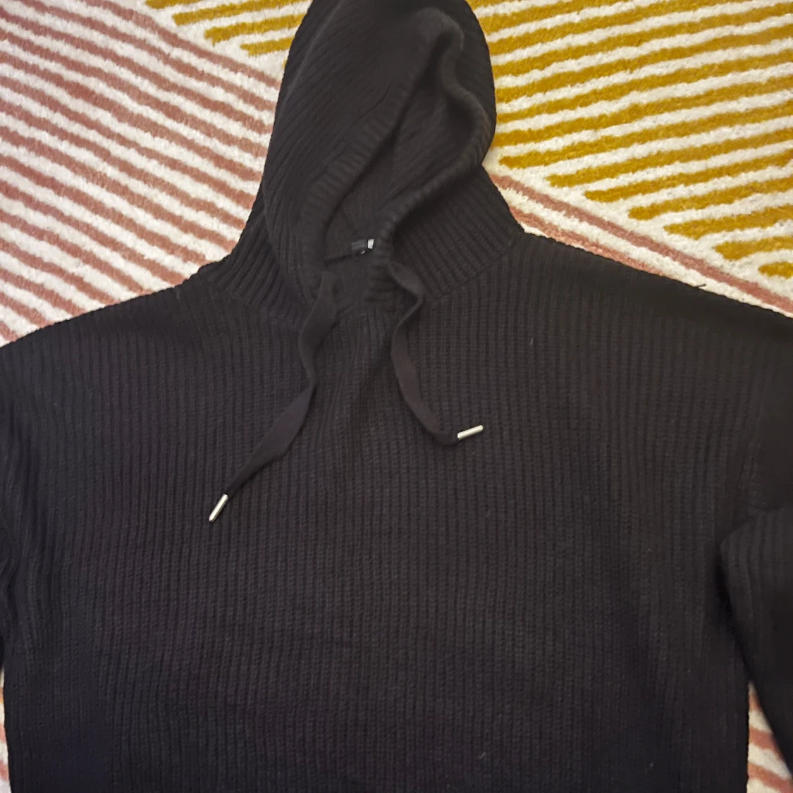 Stickad hoodie  - 90