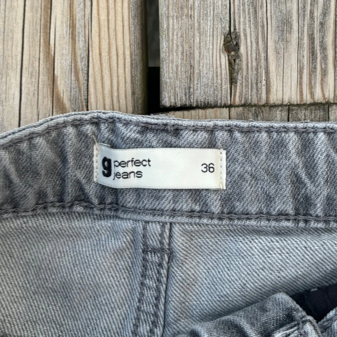 Grå jeansshorts - 92