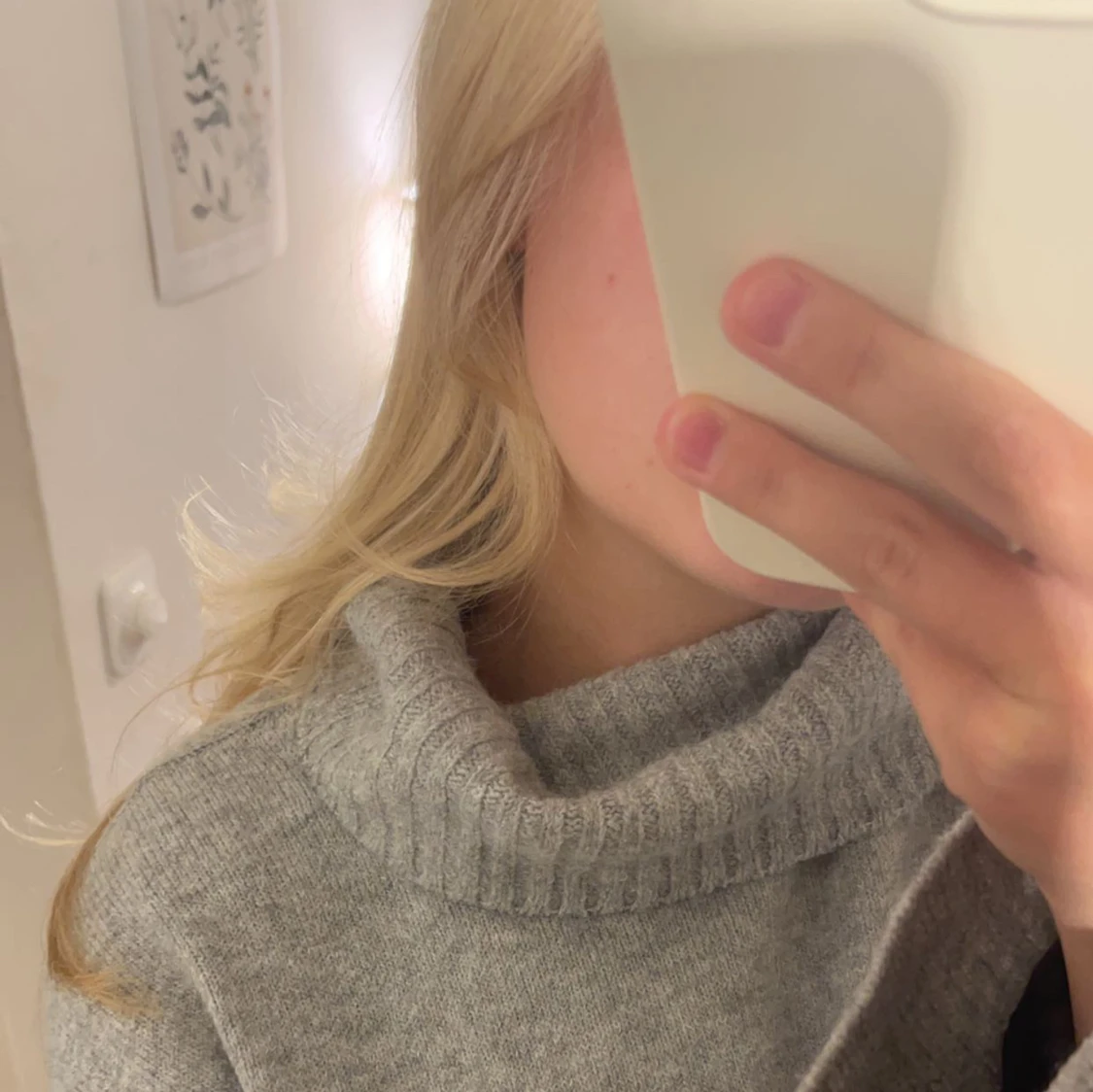 stor stickad tröja - 90