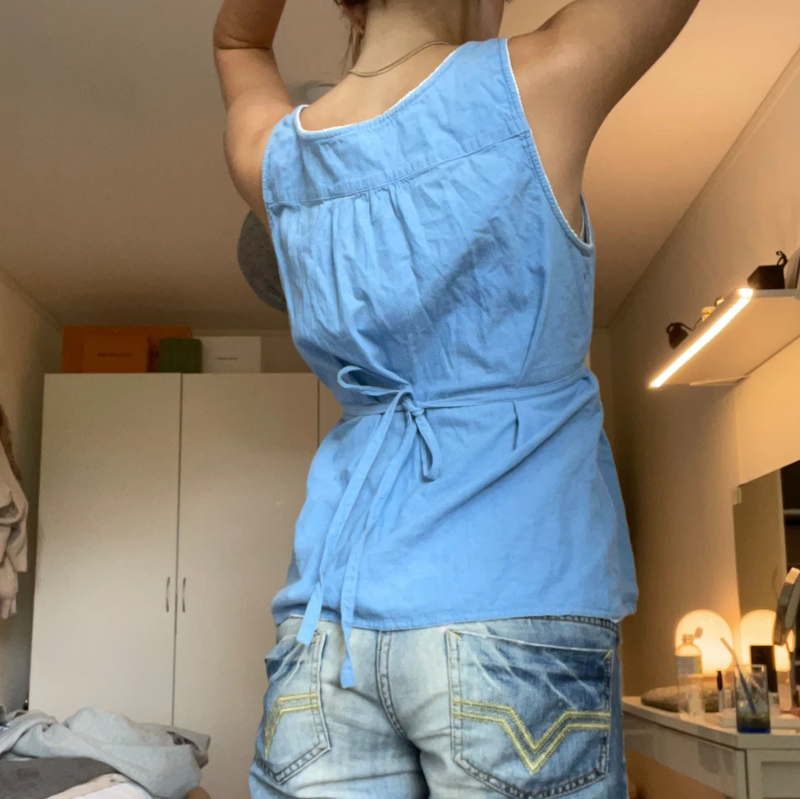 Söt blå topp  - 90