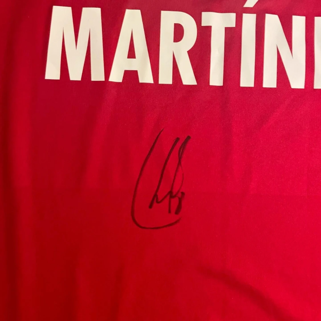 Bayern München *Signed Fotbollströja. Nr 8 Javi Martinez - 91