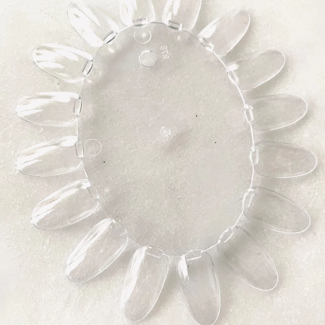 By prisförslag- 1 set Transparent träning/visning nagelprovsring - 1