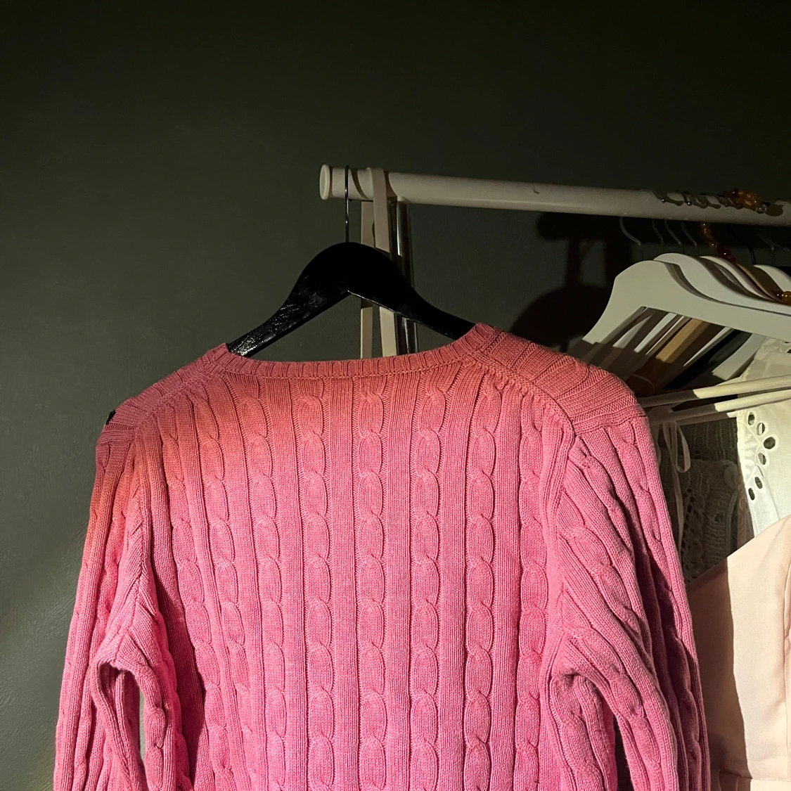 Rosa stickad tröja från Ralph Lauren - 1