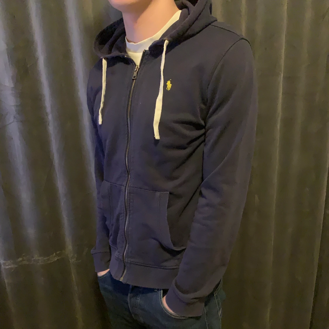 Mörkblå ralph lauren zip - 2