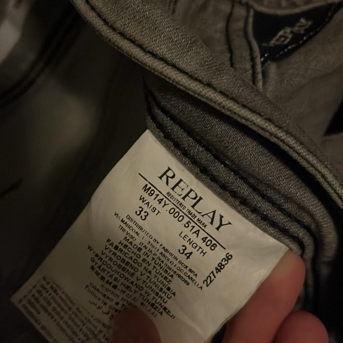 Replay jeans grå - 91