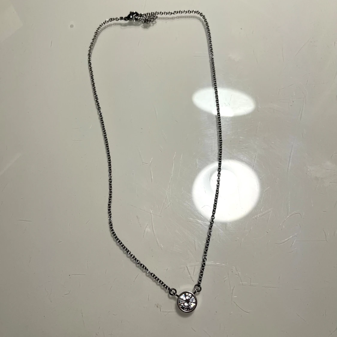 Silver halsband - 90