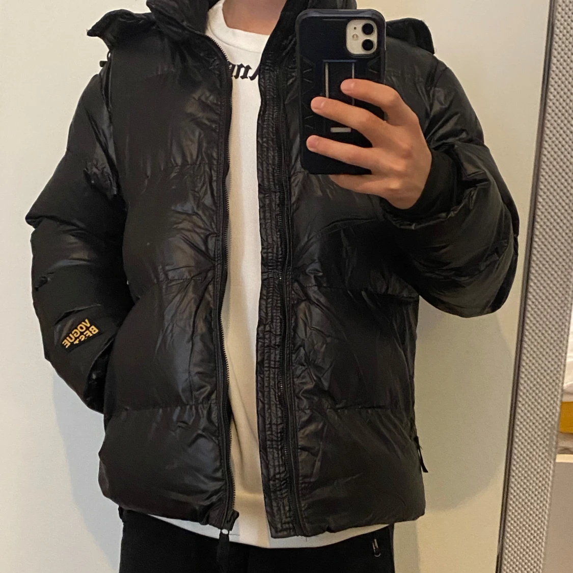 Svart Pufferjacka  - 91