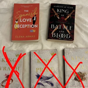 BookTok - The Spanish love deseption 65kr. King of Battle and Blood 60kr. 