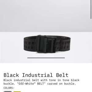 Off-white bälte - Säljer svart off white bälte