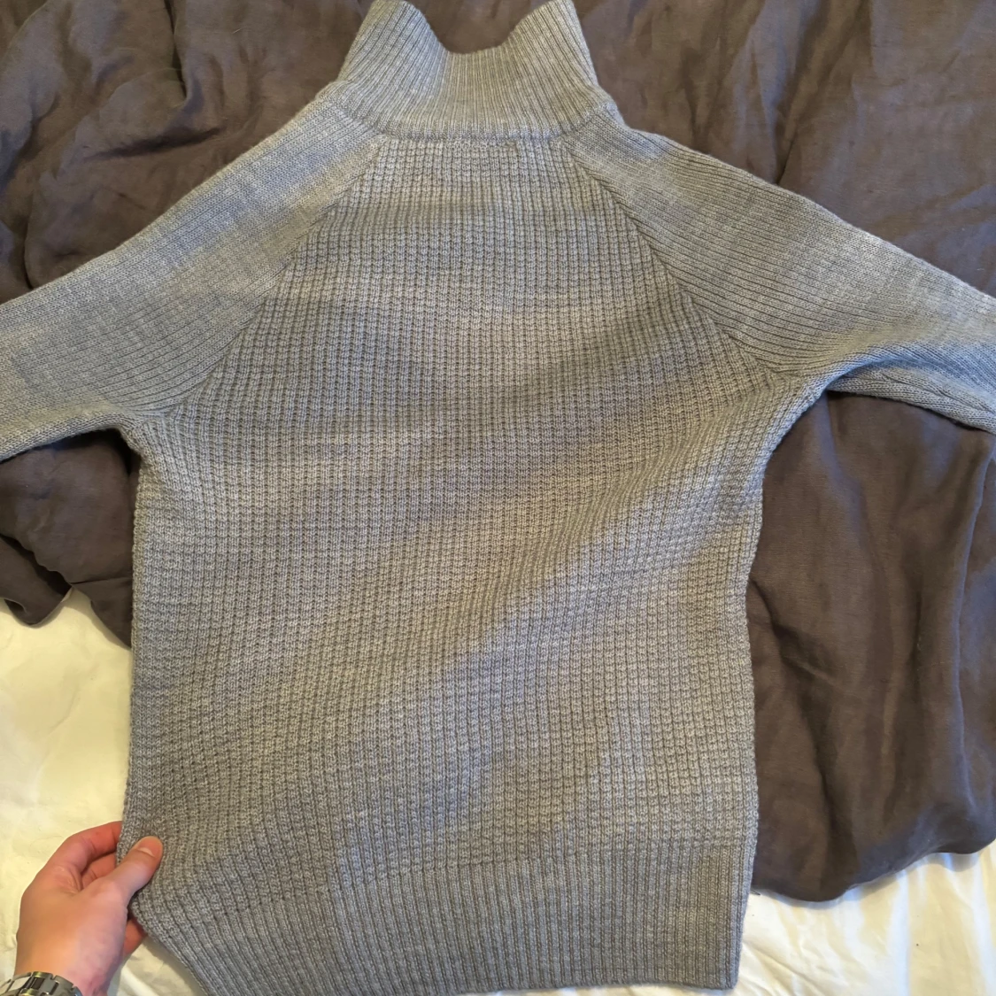 Stickad half-zip - 91