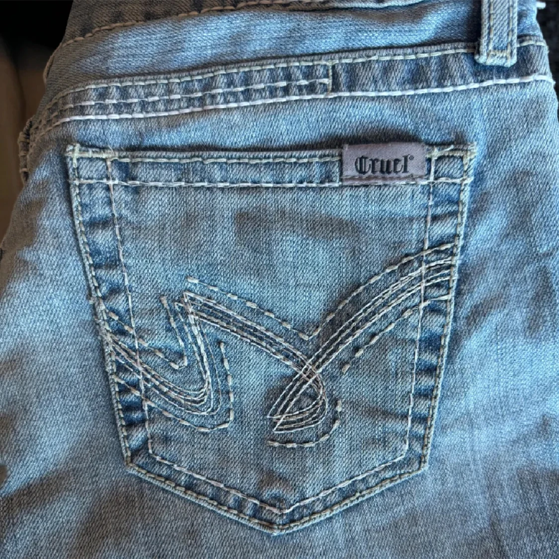 lågmidjade jeans - 90