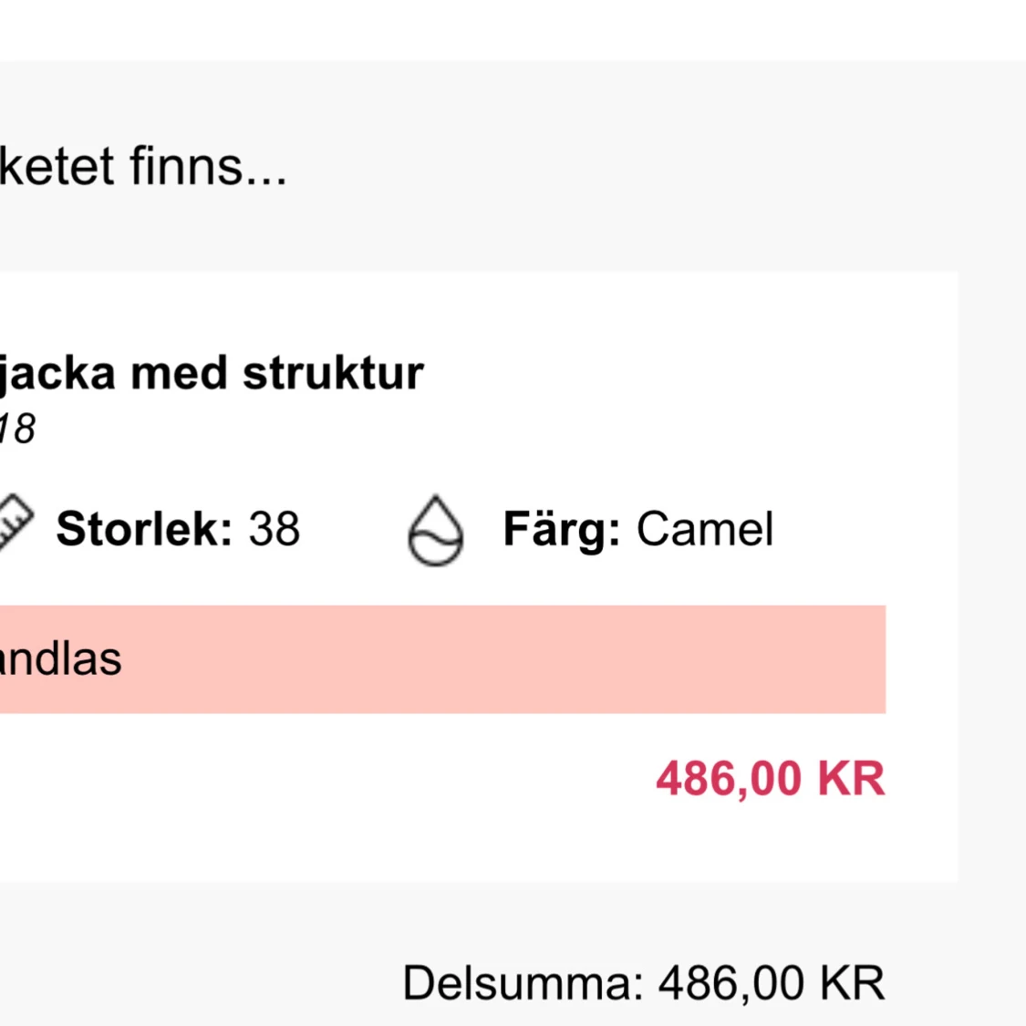 Beige teddyjacka från Boohoo - 92