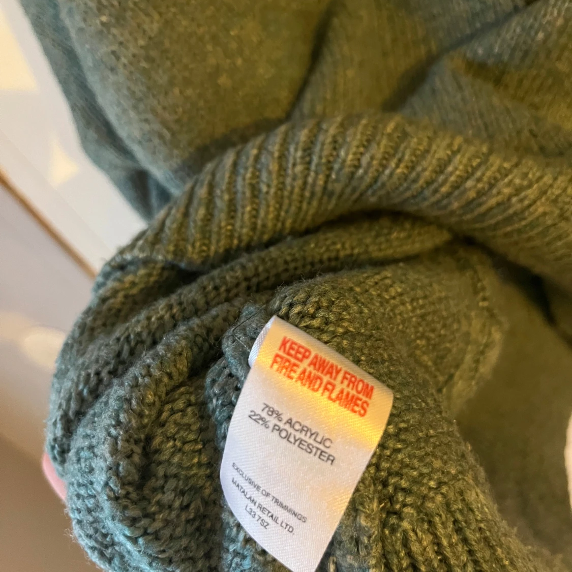 Grön stickad tröja från Papaya - 92