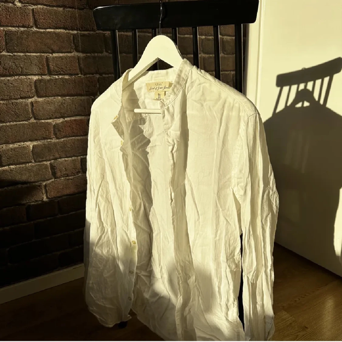 Linneskjorta långarmad