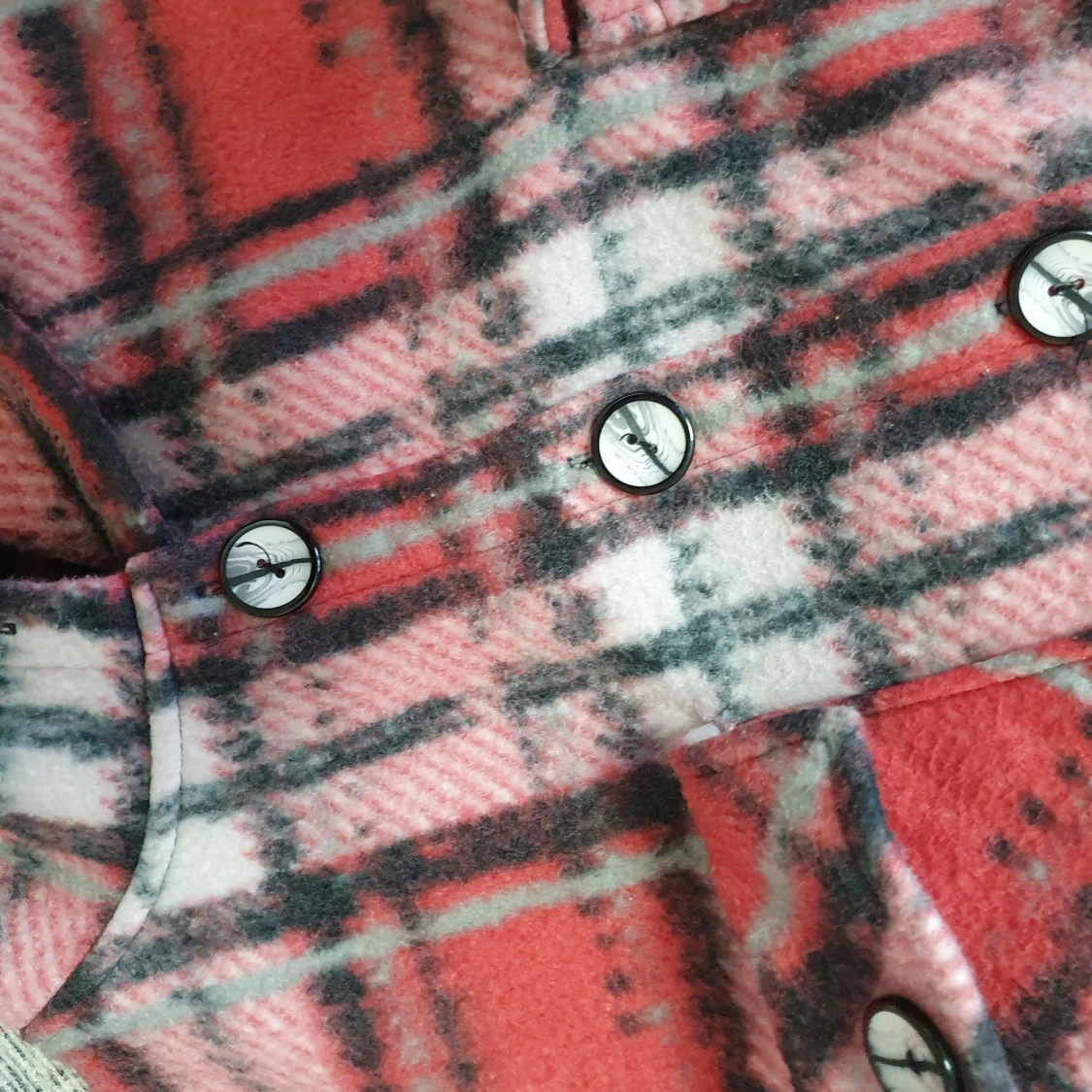 Rutig fleecejacka från Lina Collection - 92