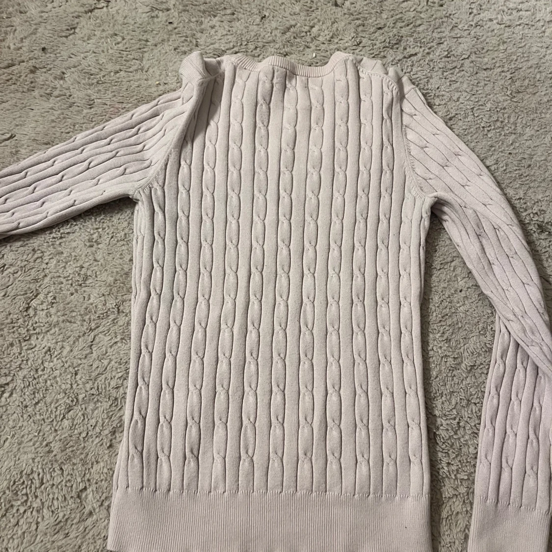 Ljusrosa stickad tröja från GANT