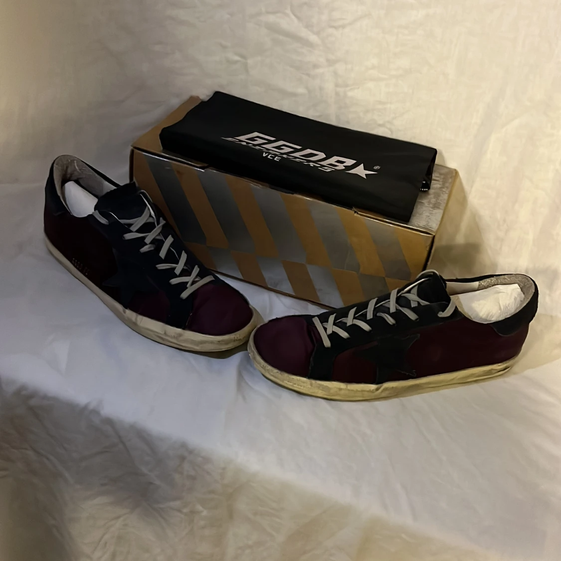 GGDB Sneakers i vinrött och svart - 91