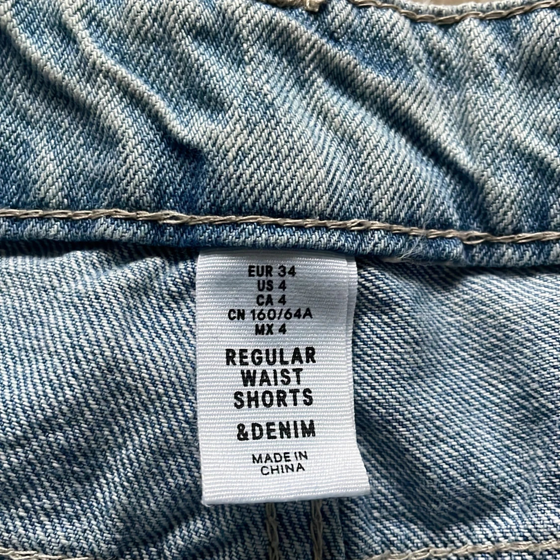 Ljusblå jeans shorts - 3