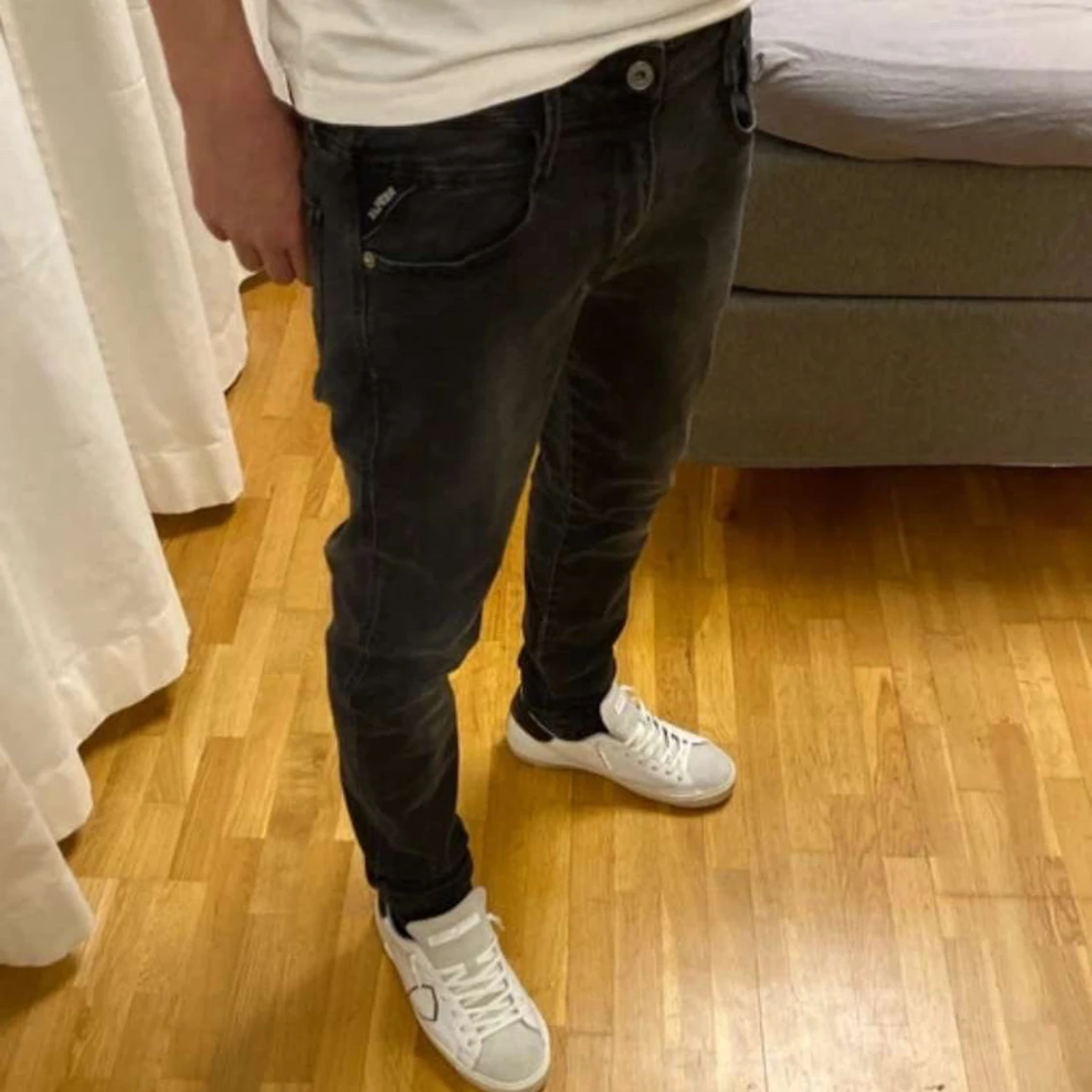 Svarta Replay Anbass jeans - 3