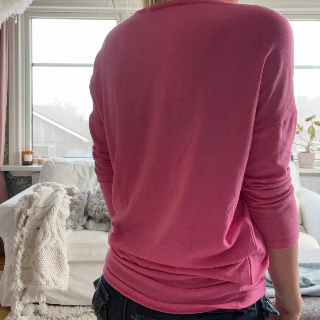 Rosa trekvartsärmad tröja från only - 3