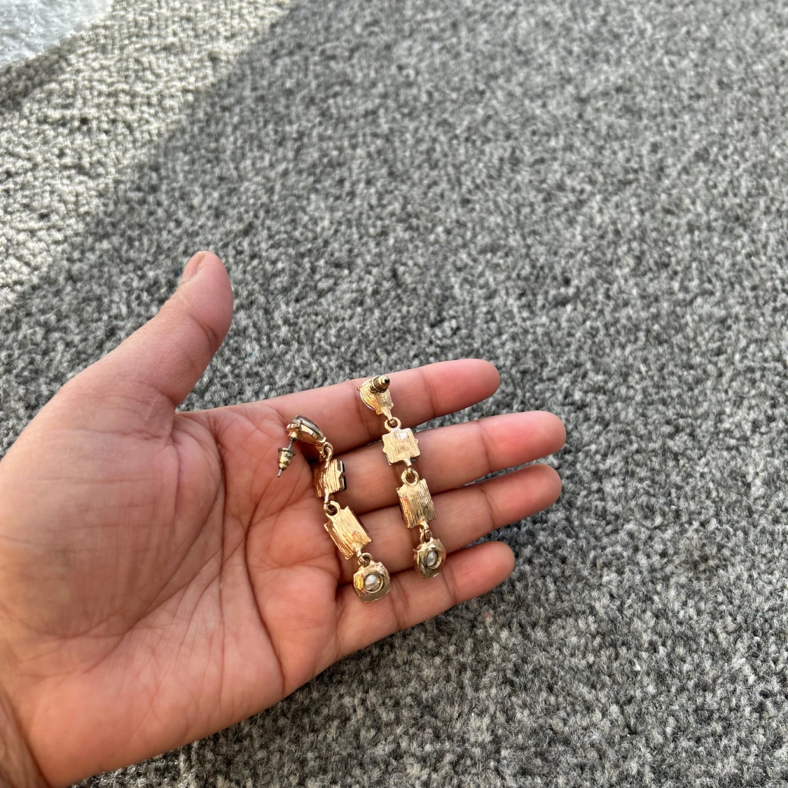 Färgglada örhängen med stenar - 2