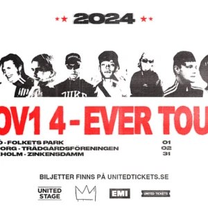 Hov1 Stockholm🔥 - Säljer 1 ordinarie biljett då min kompis inte kunde komma🌟köpte den för 633 och säljer för 300 och då ingår återbetalning💗 pris kan diskuteras då jag gärna vill sälja den snabbt😊