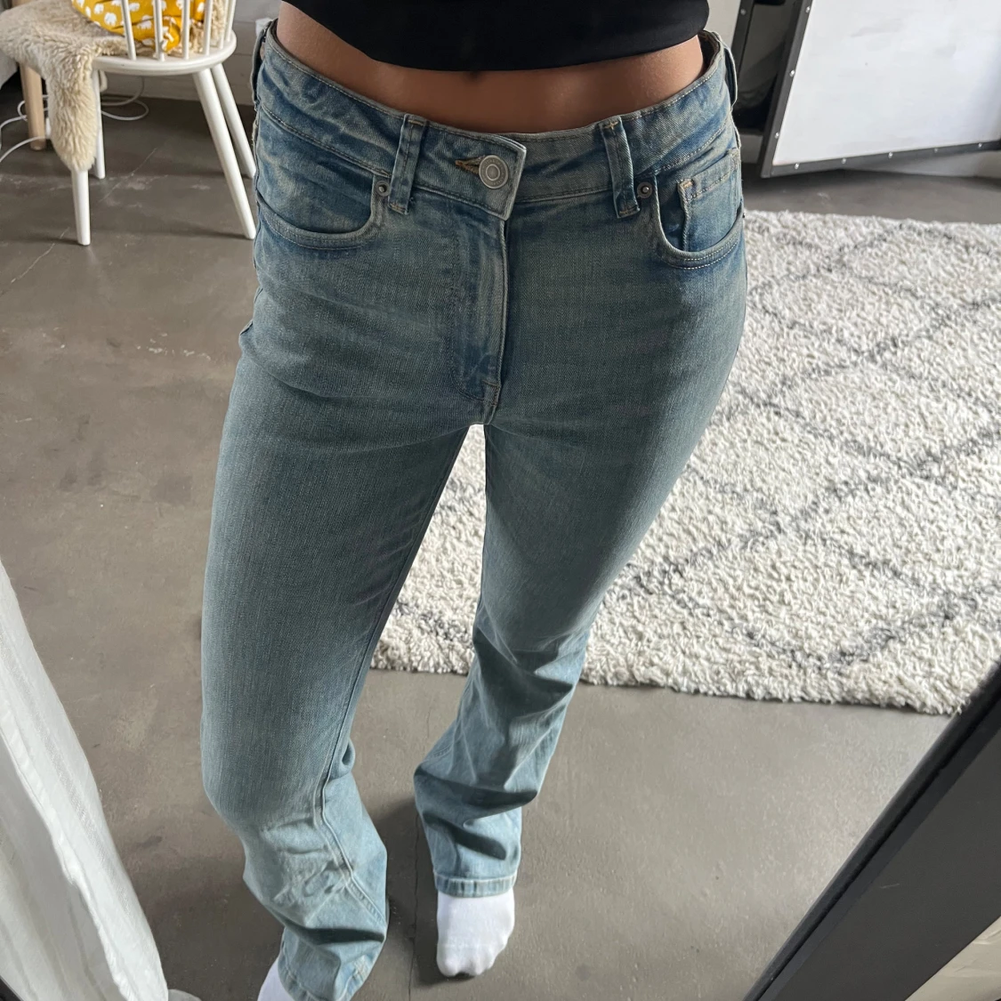 Bootcut medelhög midja, jeans  - 92