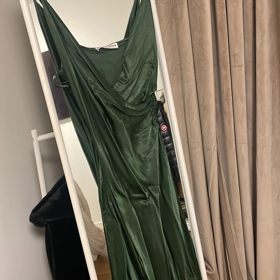 Grön långklänning från Zara