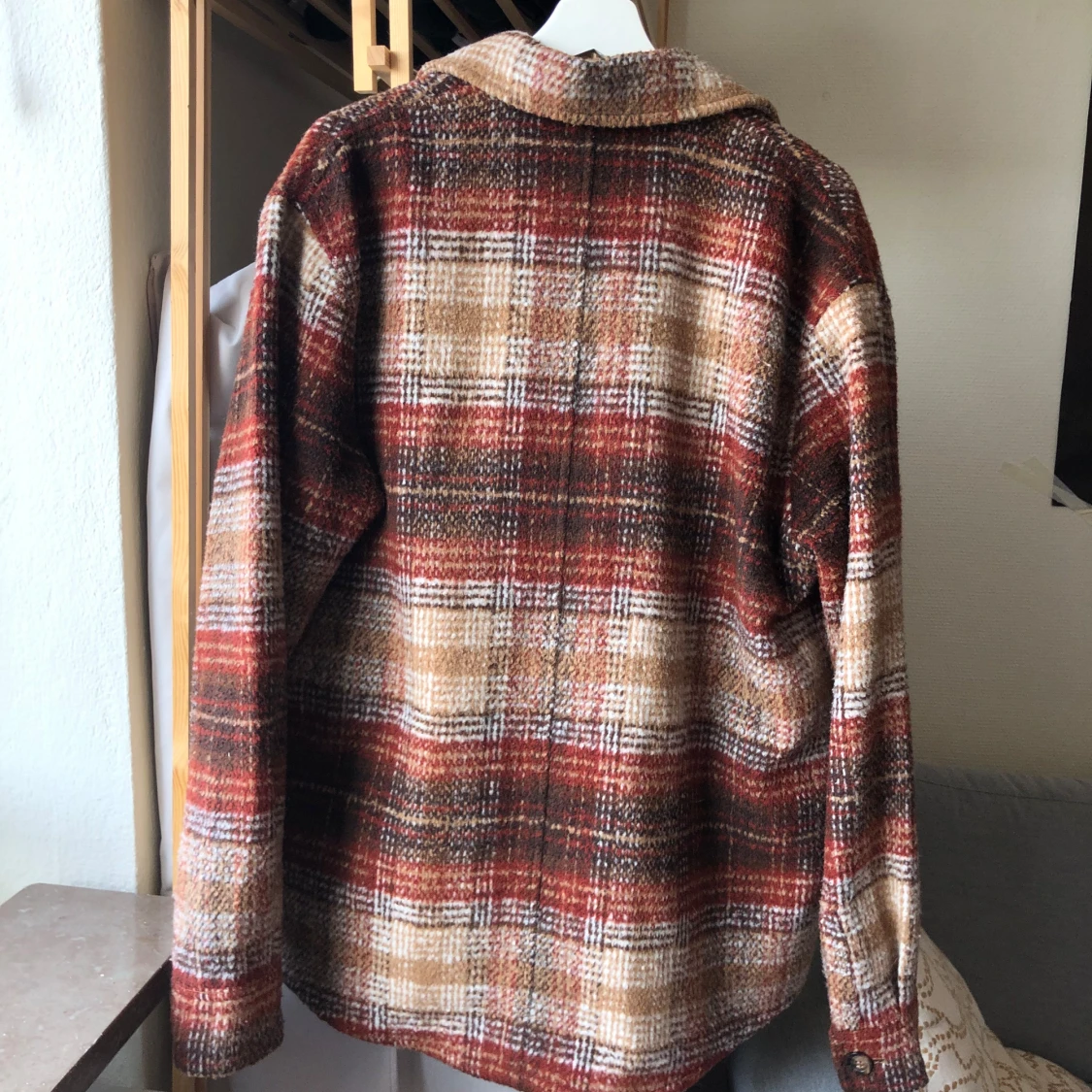 Flanellmönstrad övershirt/jacka - 90