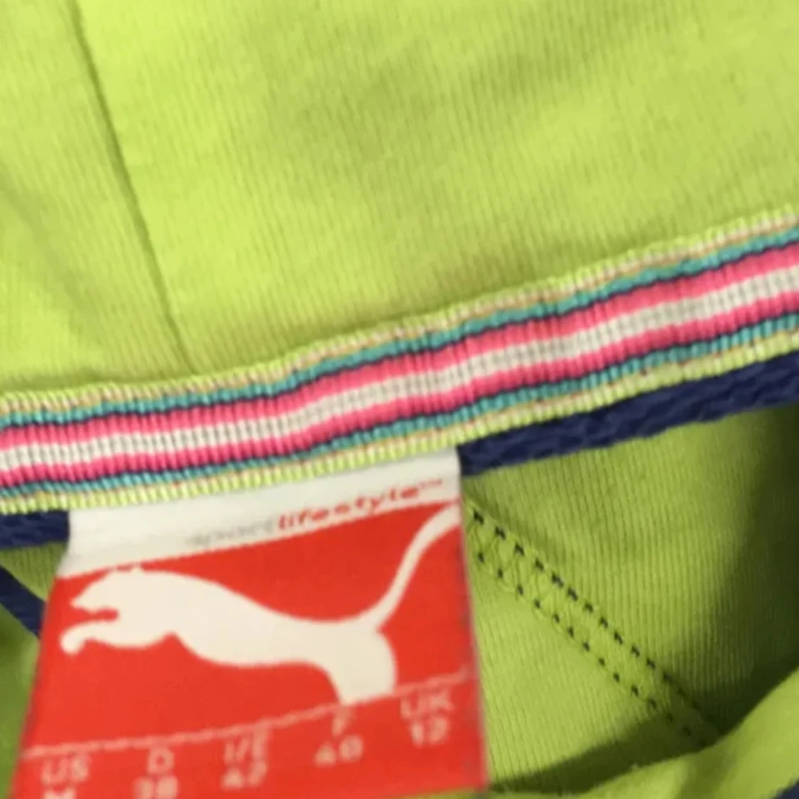 Puma blå lila huvtröja, storlek S - 2