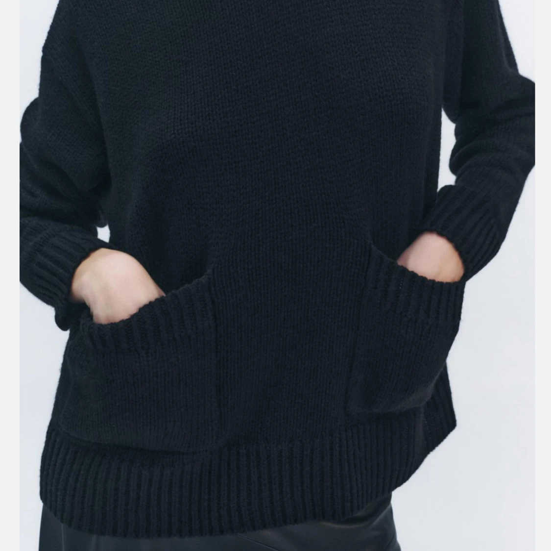 Svart stickad tröja från Zara - 2