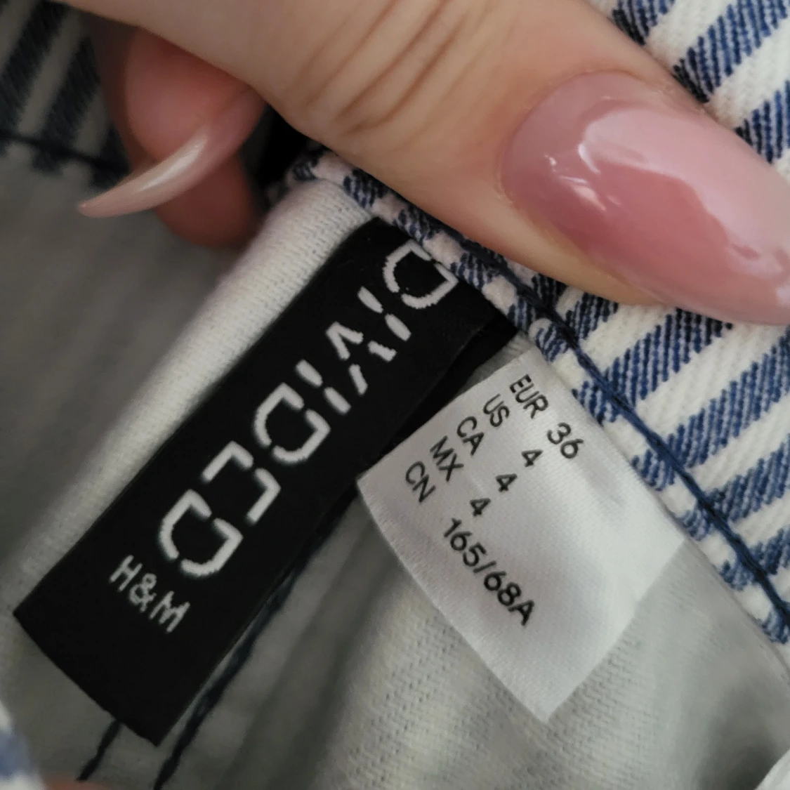 Hm randiga cargo byxor - 2