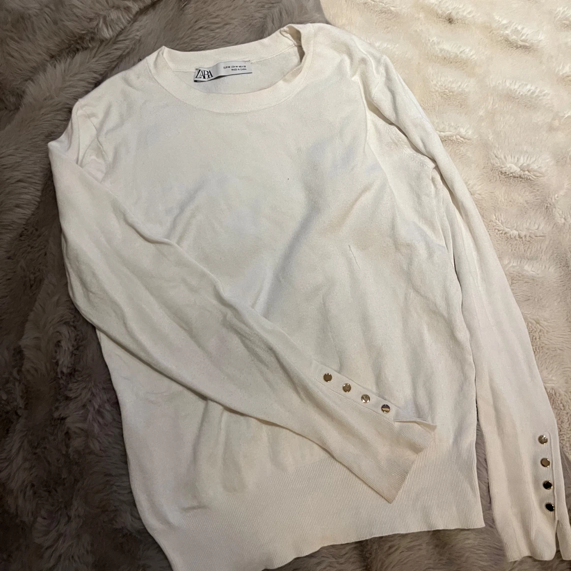 Vit långärmad tröja från Zara