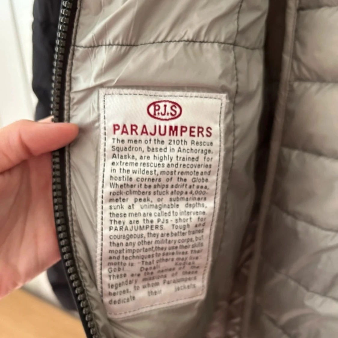 Fin svart äkta Parajumpers lång jacka lång modell Irene Hooded Down Jacket W Black stl XXS - 3