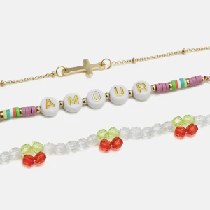 Fire & Glory armband set (3st) - Helt ny köpt för 129kr 💖💜🧡🤍💚💙💛 