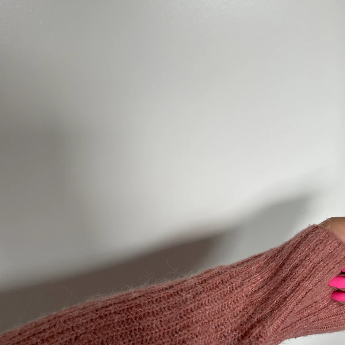 Rosa stickad cardigan  - 90