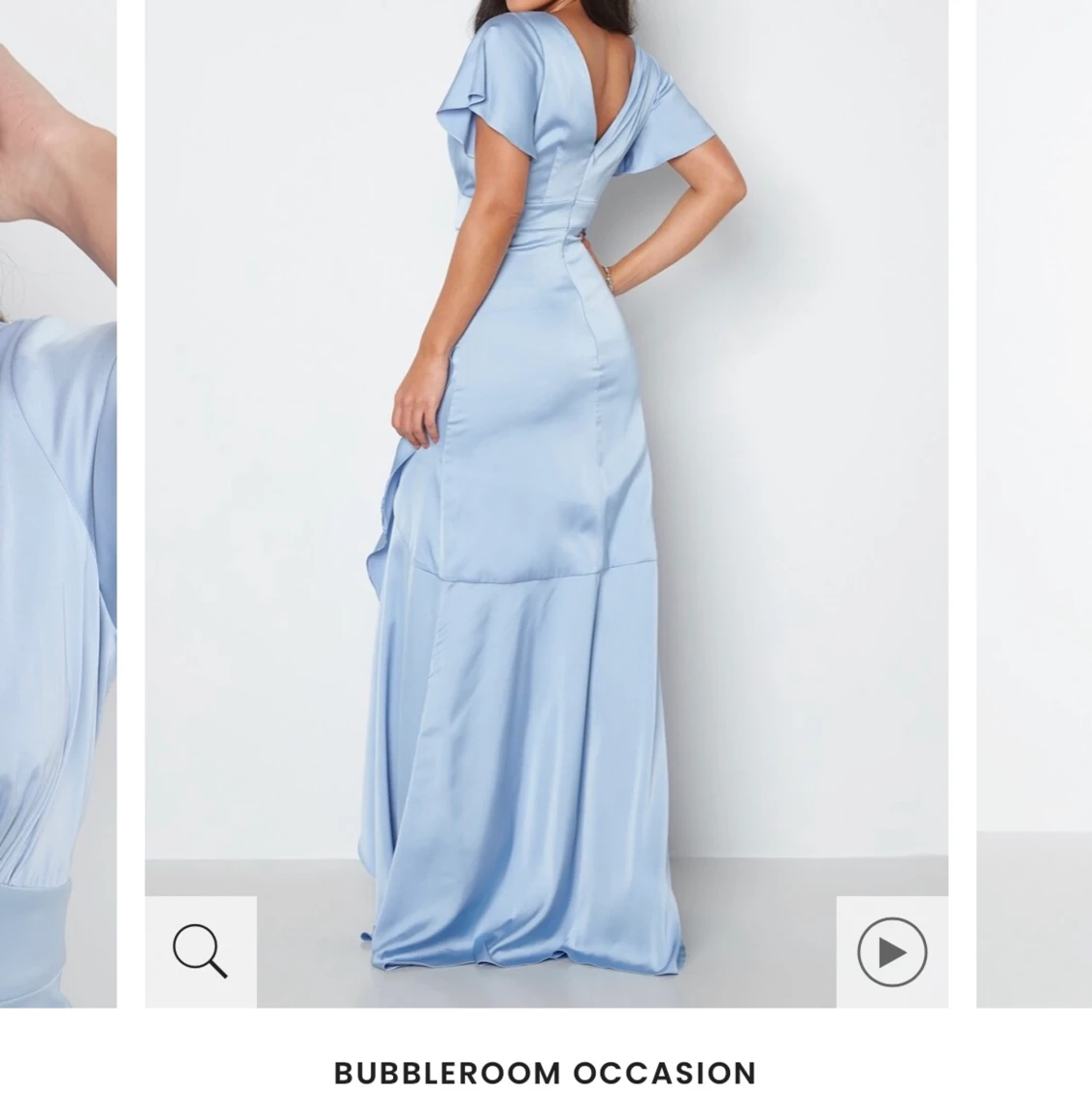 Ljusblå balklänning