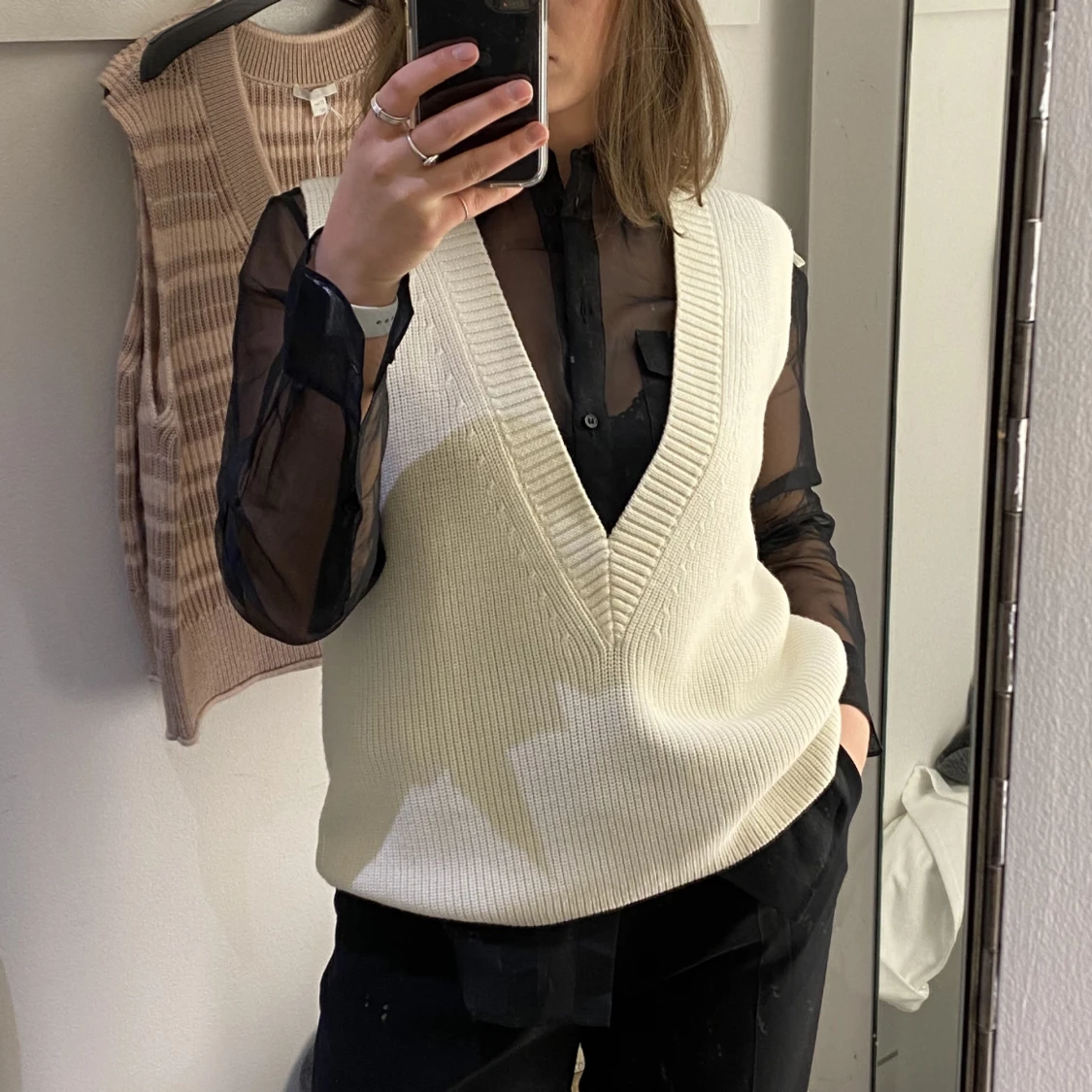 Stickad väst/pullover från cos - stl m