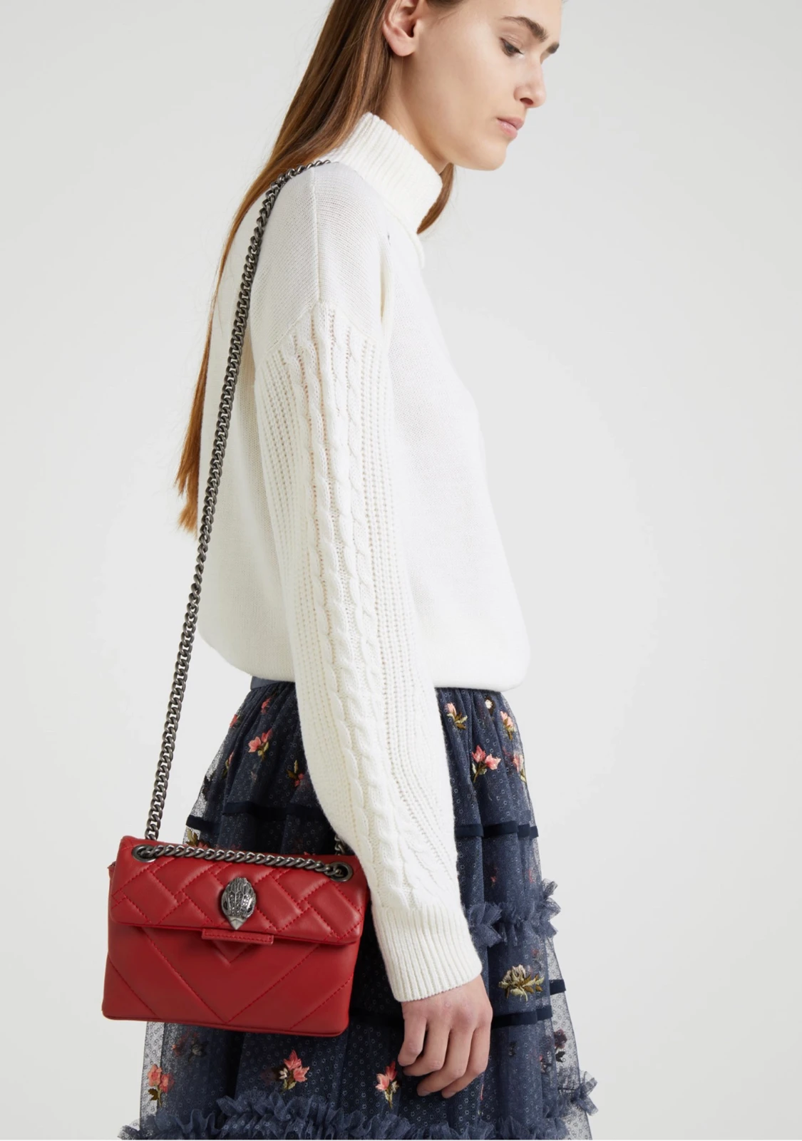 Vinröd Kurt Geiger väska - 90