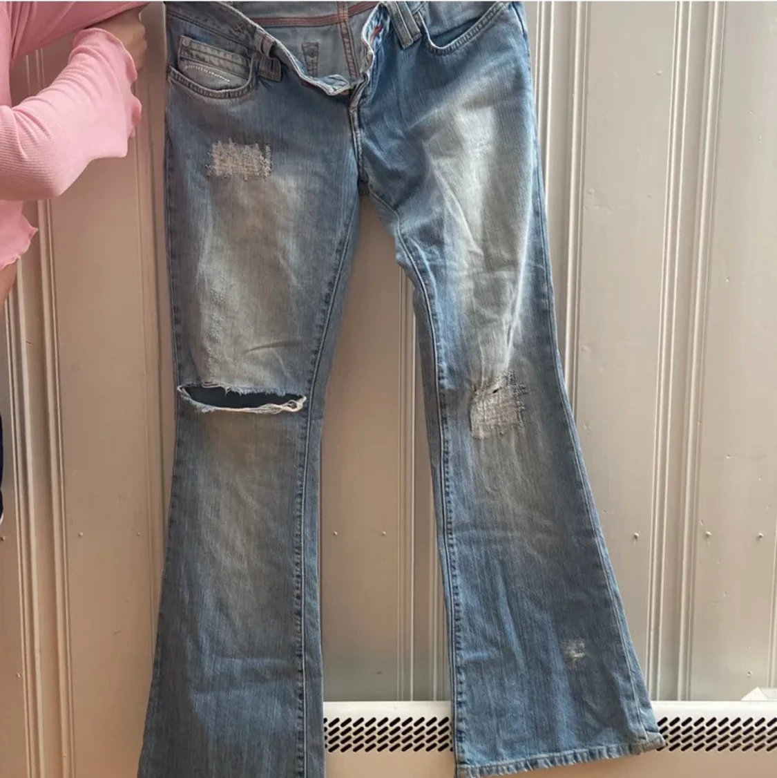 lågmidjade jeans  - 90