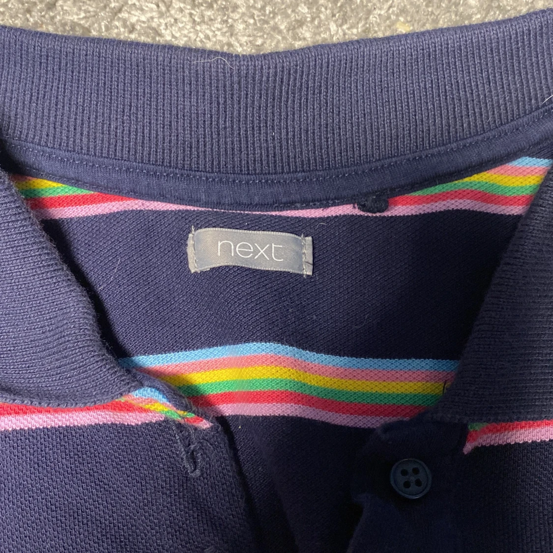 Rengbågsrandig klänning med krage 🌈👗 - 91