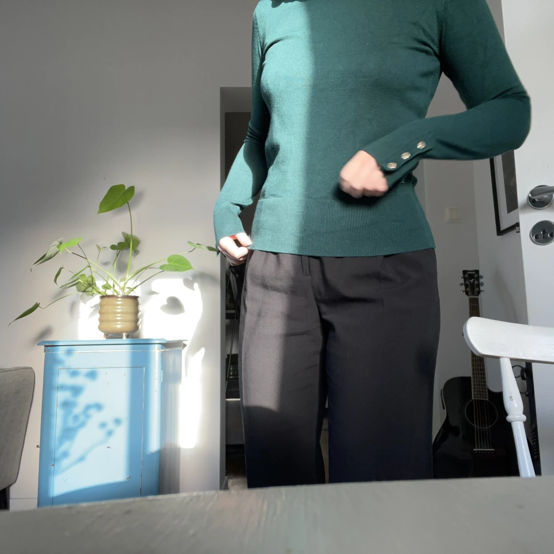 Stilig finstickad tröja - 91