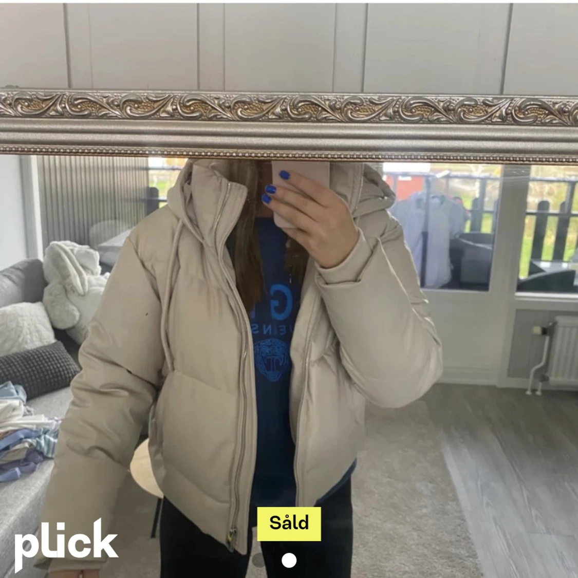 Säljer beige jacka från zara  - 90