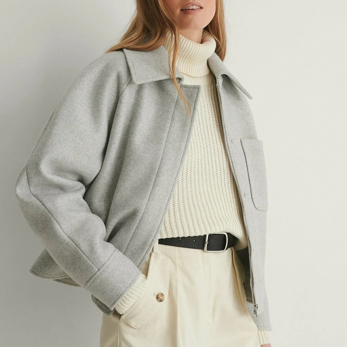 Grå kappa/jacka nakd - 90