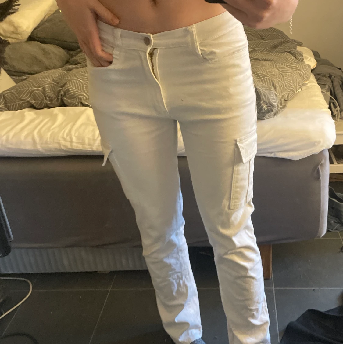 Lågmidjade cargopants 