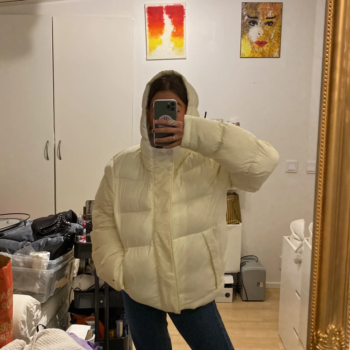 Vit pufferjacka från Champion!