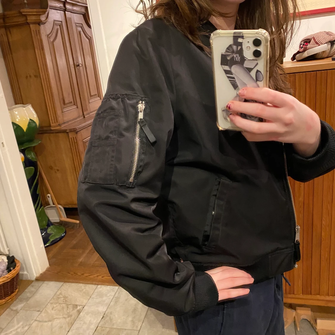 Svart bomberjacka - 91