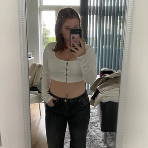 Långärmad croptop  - Köptes på HM förra sommaren men används inte.  Nästintill ny