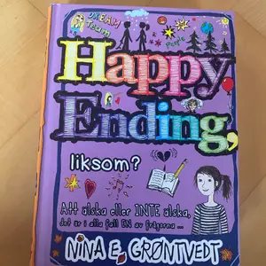 Happy Ending, liksom? av Nina Elisabeth Grøntvedt. Boken är inbunden och i nyskick. Säljs för 69kr + frakt