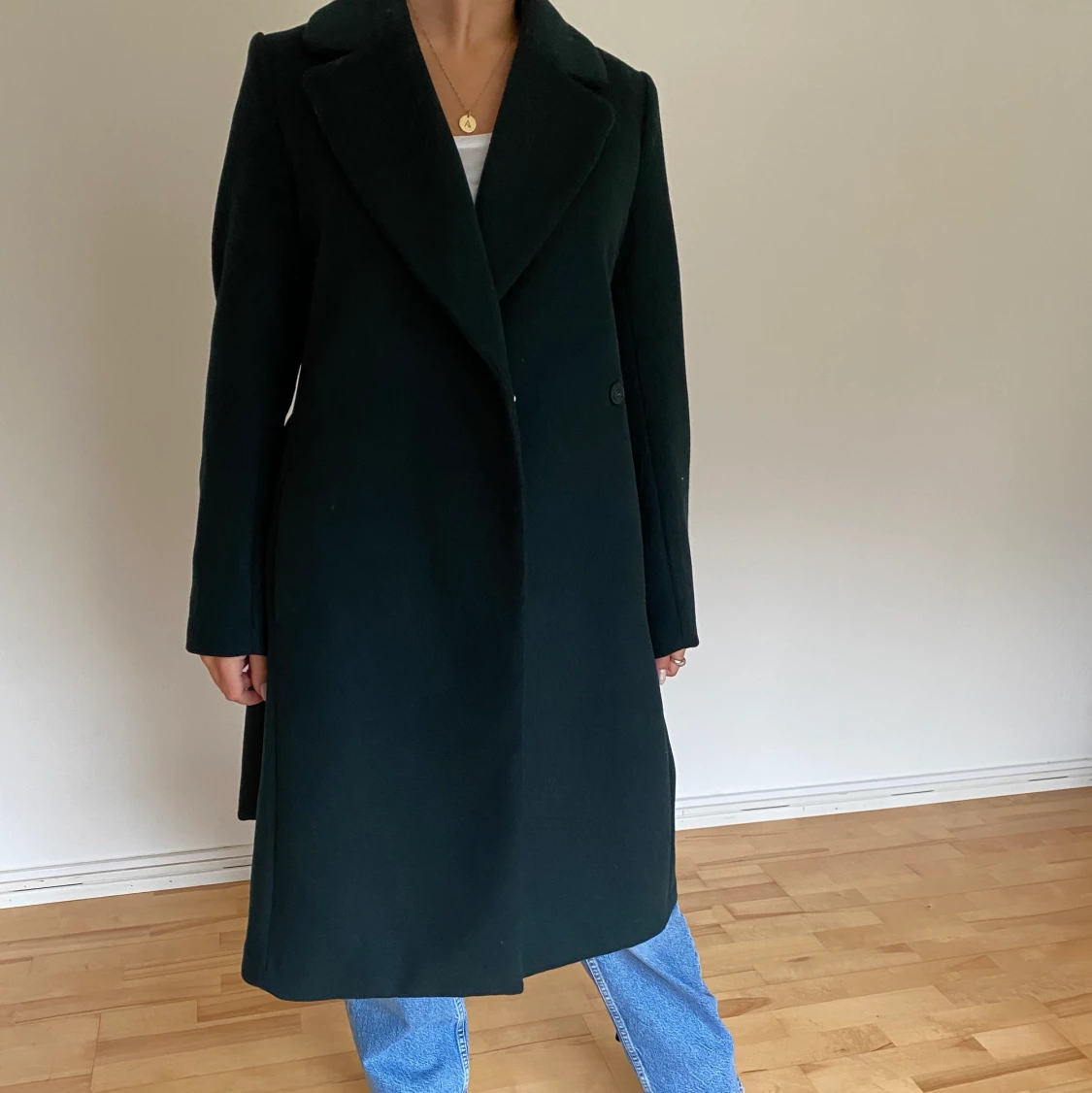 Mörkgrön kappa, storlek 34/36 - 90